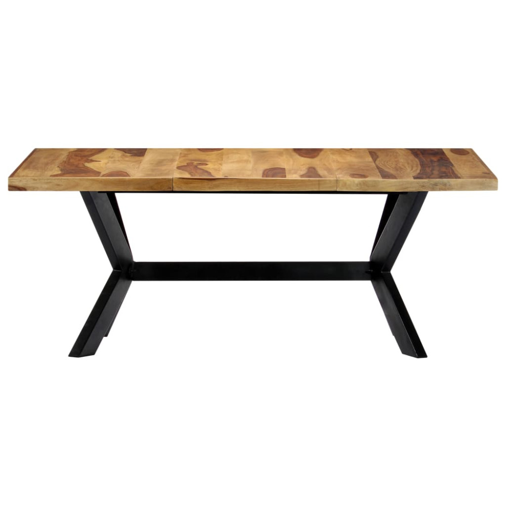 Produktbild för Matbord 180x90x75 cm massivt sheshamträ