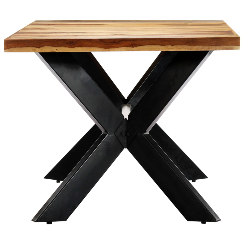 Produktbild för Matbord 180x90x75 cm massivt sheshamträ
