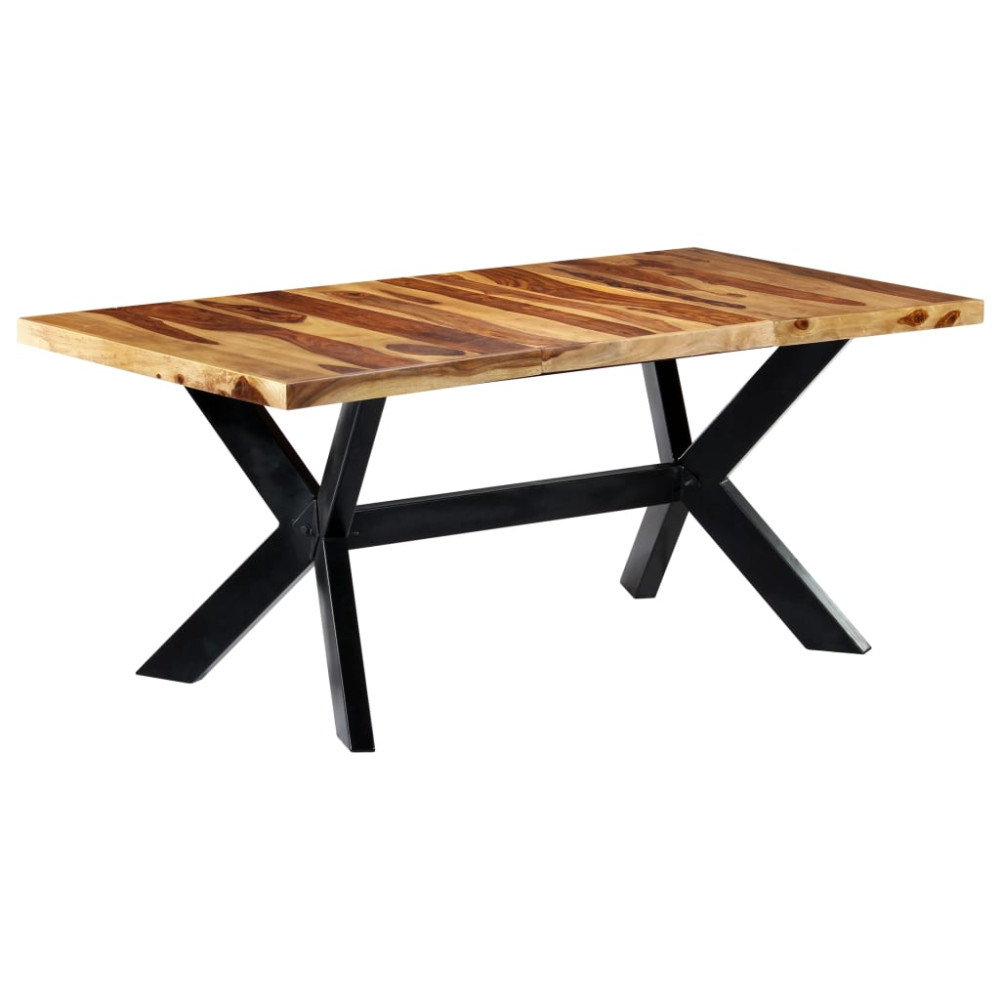 Produktbild för Matbord 180x90x75 cm massivt sheshamträ