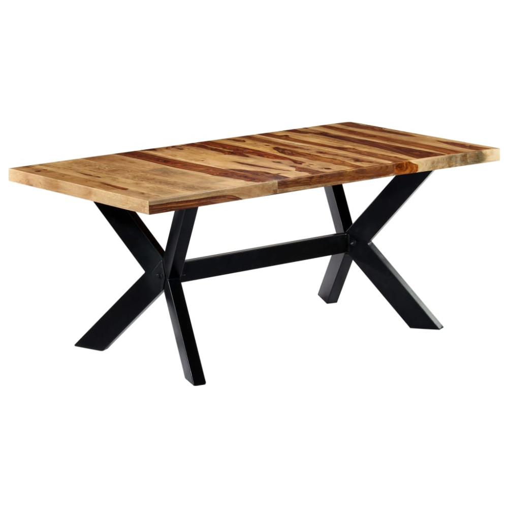Produktbild för Matbord 180x90x75 cm massivt sheshamträ