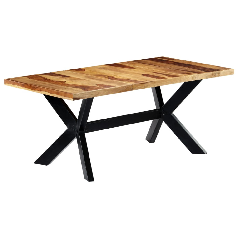 Produktbild för Matbord 180x90x75 cm massivt sheshamträ