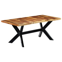 Produktbild för Matbord 180x90x75 cm massivt sheshamträ