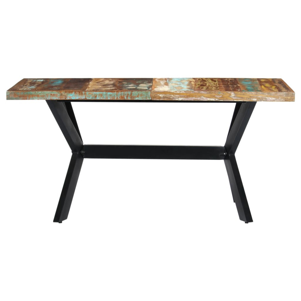 Produktbild för Matbord 160x80x75 cm massivt återvunnet trä