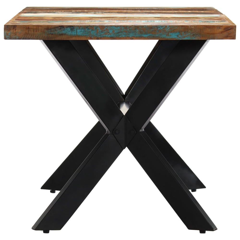 Produktbild för Matbord 160x80x75 cm massivt återvunnet trä