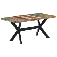 Produktbild för Matbord 160x80x75 cm massivt återvunnet trä