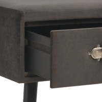 Miniatyr av produktbild för Soffbord grå 80x40x46 cm sammet