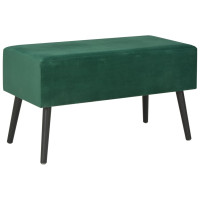 Miniatyr av produktbild för Soffbord grön 80x40x46 cm sammet