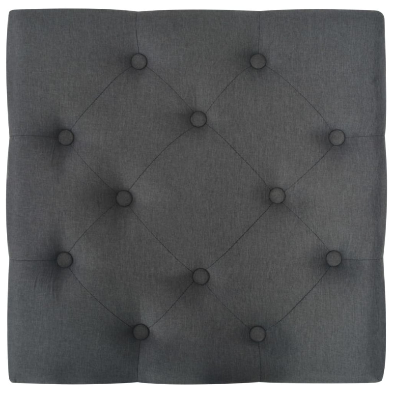 Produktbild för Pall mörkgrå 60x60x36 cm polyester