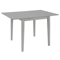 Produktbild för Utdragbart matbord (80-120)x80x74 cm grå MDF