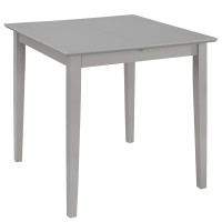 Miniatyr av produktbild för Utdragbart matbord (80-120)x80x74 cm grå MDF