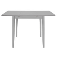 Miniatyr av produktbild för Utdragbart matbord (80-120)x80x74 cm grå MDF