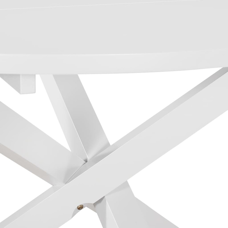 Produktbild för Matbord 120x75 cm MDF vit
