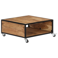Produktbild för Soffbord 70x70x32 cm massivt akaciaträ