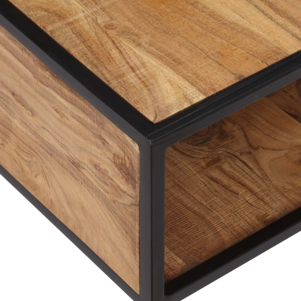 Produktbild för Soffbord 70x70x32 cm massivt akaciaträ