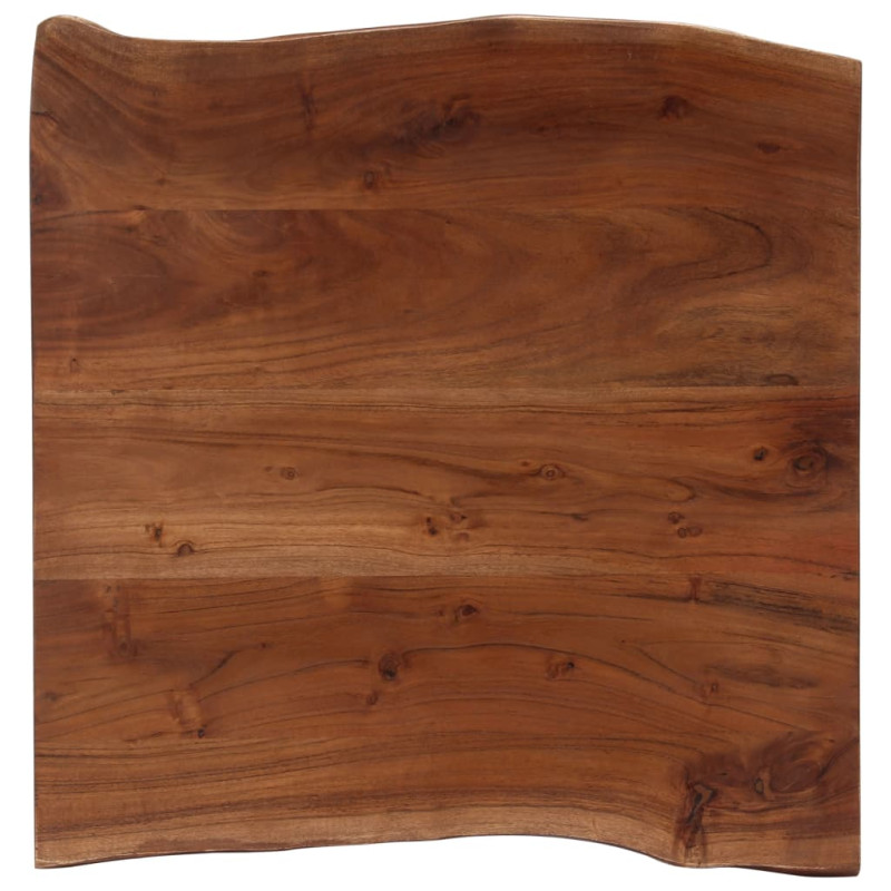 Produktbild för Soffbord med levande kanter 60x60x40 cm massivt akaciaträ