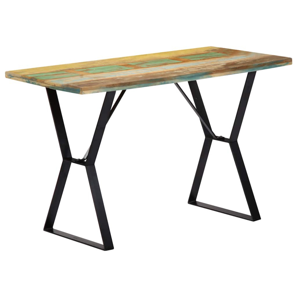 Produktbild för Matbord 120x60x76 cm massivt återvunnet trä