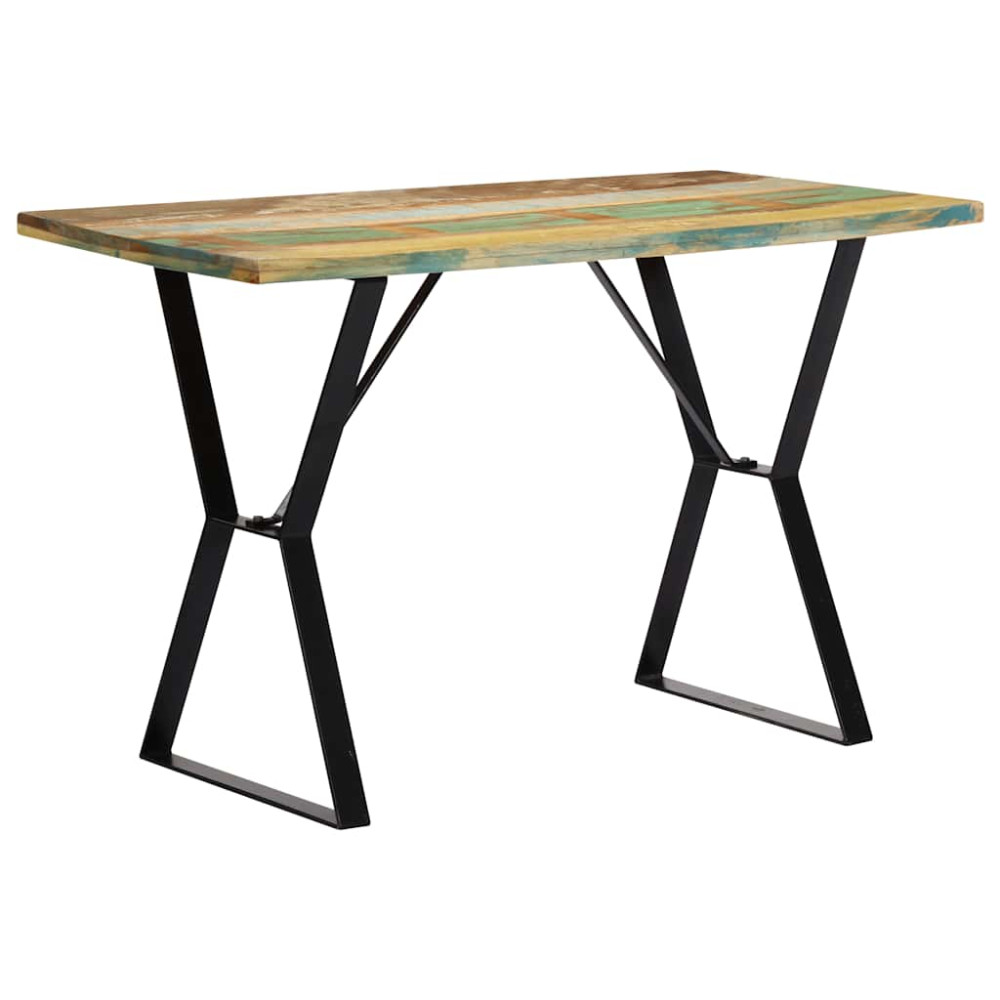 Produktbild för Matbord 120x60x76 cm massivt återvunnet trä