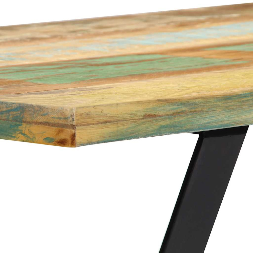 Produktbild för Matbord 120x60x76 cm massivt återvunnet trä