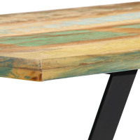 Produktbild för Matbord 120x60x76 cm massivt återvunnet trä