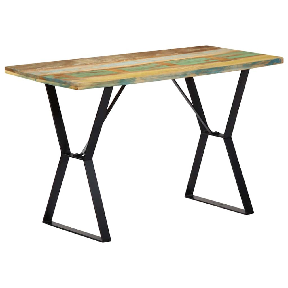 Produktbild för Matbord 120x60x76 cm massivt återvunnet trä