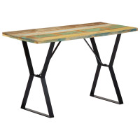 Produktbild för Matbord 120x60x76 cm massivt återvunnet trä