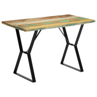Produktbild för Matbord 120x60x76 cm massivt återvunnet trä