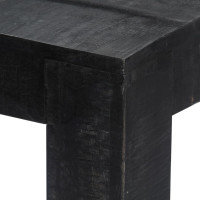 Miniatyr av produktbild för Matbord 118x60x76 cm svart massivt mangoträ