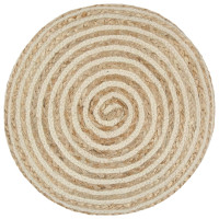 Produktbild för Handgjord sittpuff 40x45 cm jute