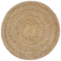 Produktbild för Handgjord sittpuff mörkgrå 40x45 cm jute