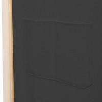 Miniatyr av produktbild för Rumsavdelare 3 paneler 120x170x4 cm grå tyg
