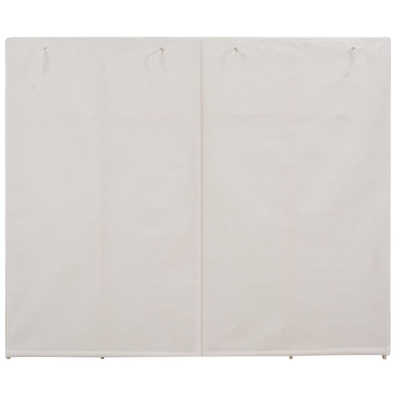 Produktbild för Garderob 200x40x170 cm vit tyg