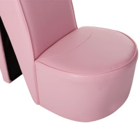 Produktbild för Stol klacksko rosa konstläder
