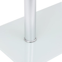 Produktbild för U-format sidobord genomskinligt 45x30x58 cm härdat glas