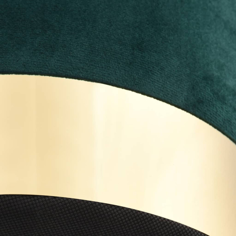 Produktbild för Pall mörkgrön och guld sammet