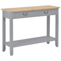 Produktbild för Avlastningsbord grå 110x35x80 cm trä