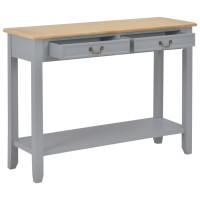 Produktbild för Avlastningsbord grå 110x35x80 cm trä