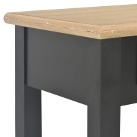 Produktbild för Avlastningsbord svart 110x35x80 cm trä