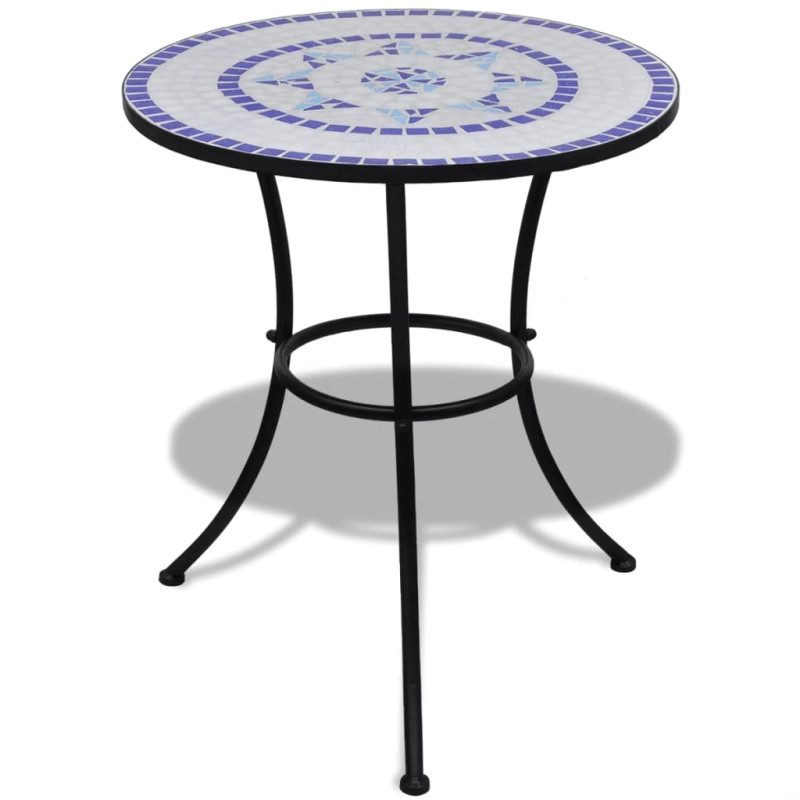 Produktbild för Caféset 3 delar keramik blå och vit