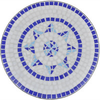 Miniatyr av produktbild för Caféset 3 delar keramik blå och vit