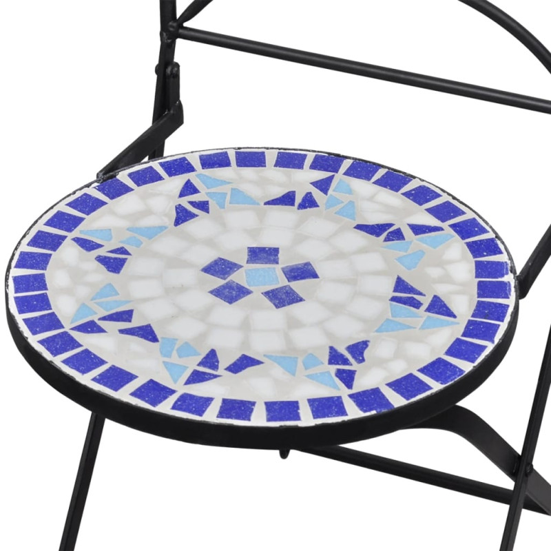 Produktbild för Caféset 3 delar keramik blå och vit