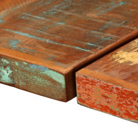Produktbild för Barmöbler 7 delar massivt återvunnet trä och äkta läder