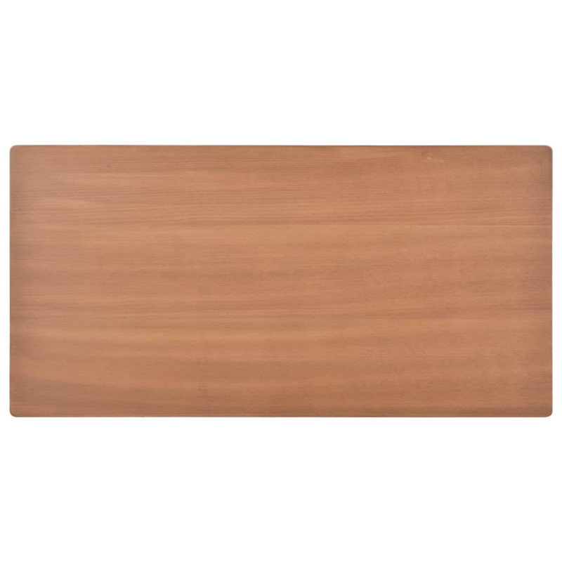 Produktbild för Matgrupp 5 delar massivt plywood stål brun