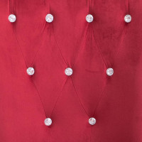 Miniatyr av produktbild för Matstolar med armstöd 4 st röd sammet