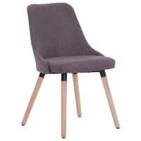 Produktbild för Matstolar 4 st taupe tyg