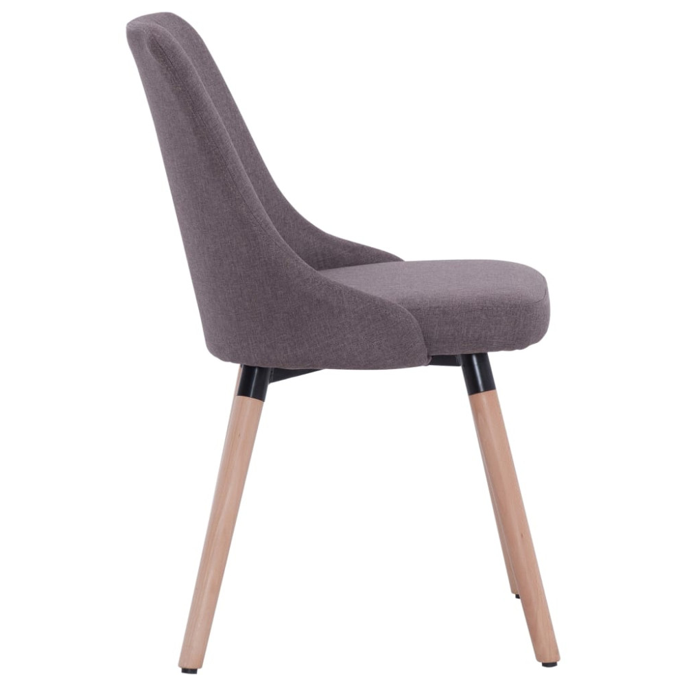 Produktbild för Matstolar 4 st taupe tyg