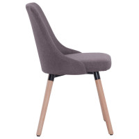 Produktbild för Matstolar 4 st taupe tyg