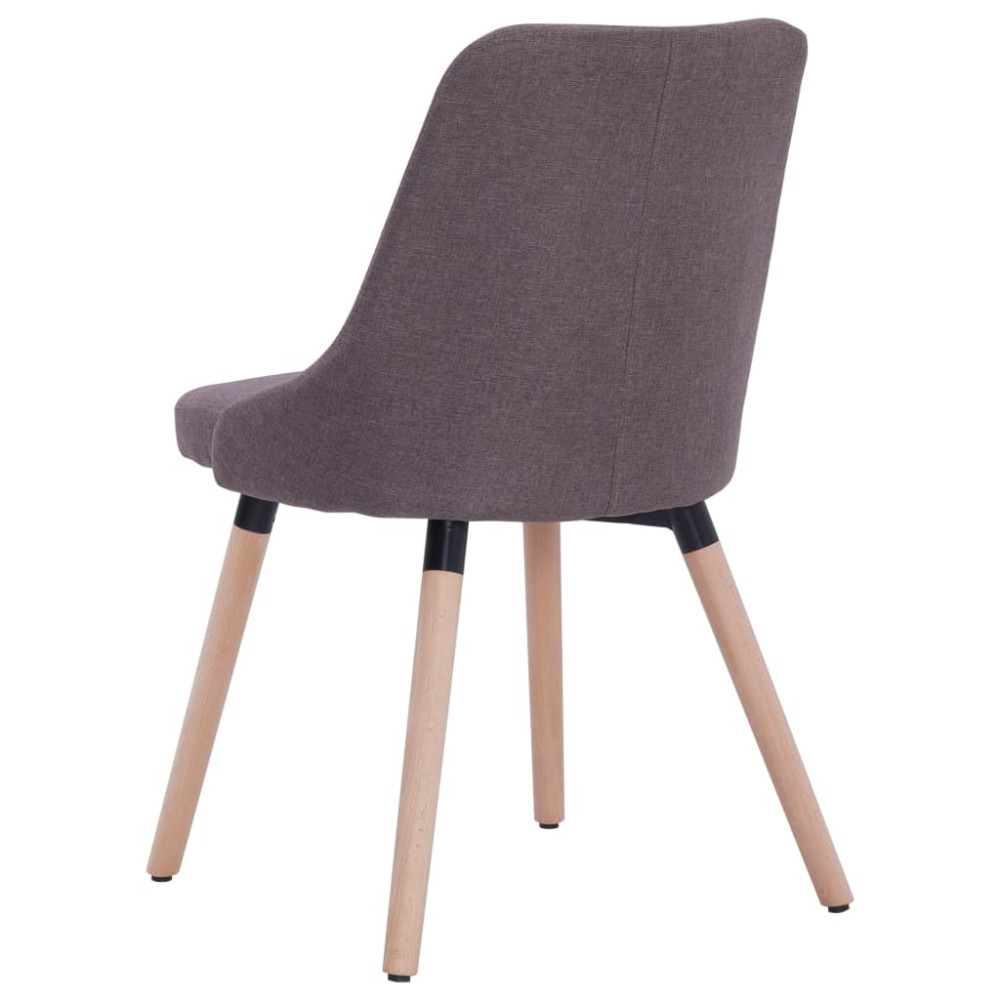 Produktbild för Matstolar 4 st taupe tyg