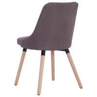 Produktbild för Matstolar 4 st taupe tyg