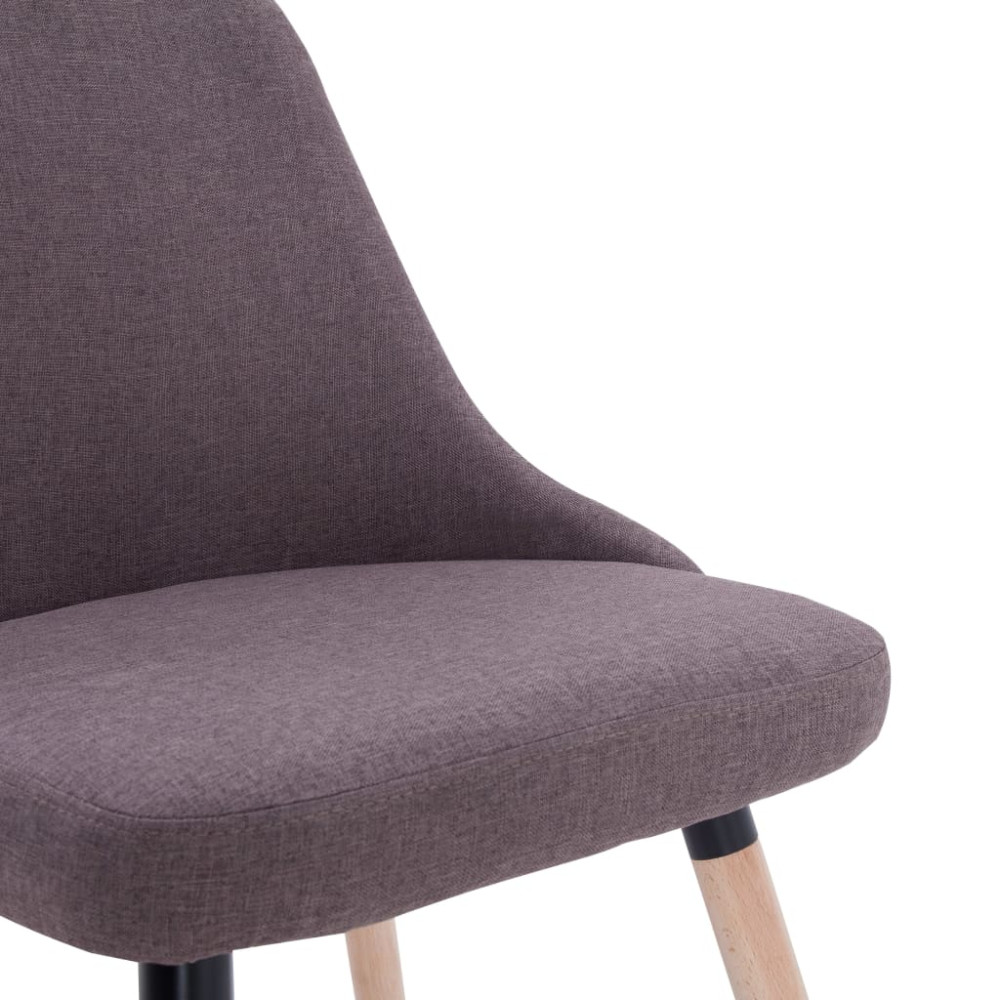 Produktbild för Matstolar 4 st taupe tyg