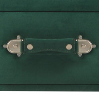 Miniatyr av produktbild för Bänk med lådor 80 cm grön sammet